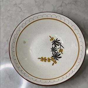 Vintage Stangl Pottery Golden Blossom serving bowl .  Dishwasher and oven safe